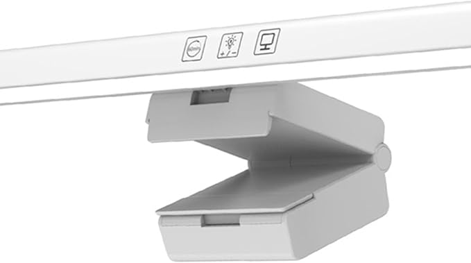 Computer Monitor Lamp, Screen Monitor Light Bar for Eye Caring, USB Reading LED Task Lamp with Auto Dimming, Touch Control, No Glare Eye Protection Home Office Desk Lamps (White)