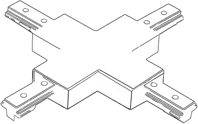 WAC Lighting HX-WT H Track X Connector, White