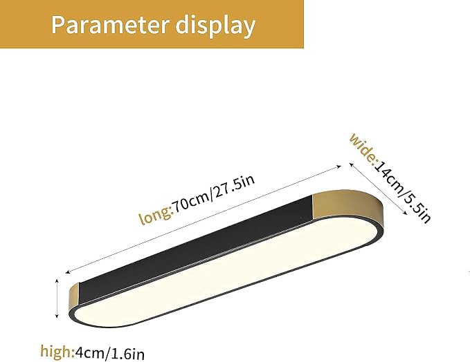 Tioolo Dimmable LED Ceiling Lights Modern Acrylic Linear LED Ceiling Lamp 2.3FT Semi Flush Mount Wraparound Shape Lighting Fixture with Remote Control for Kitchen Dining Living Room (36W/3000-6500K)
