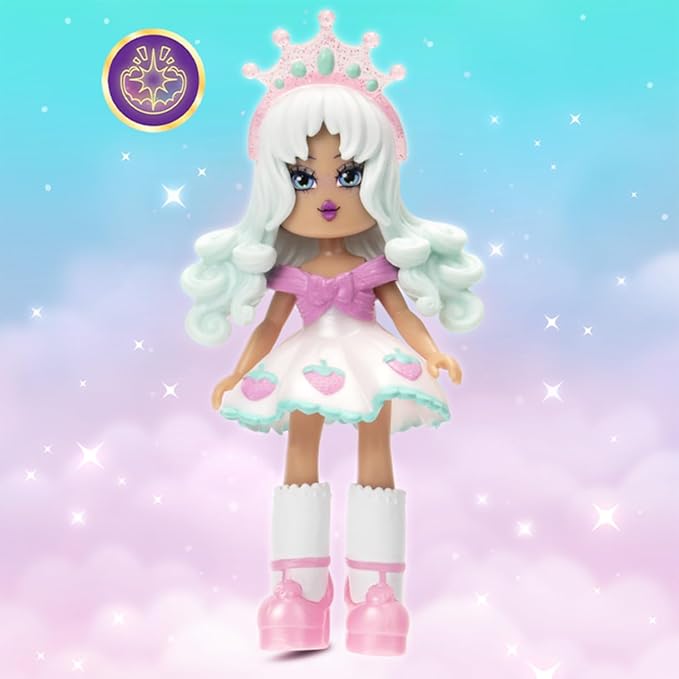 3” Light Fairy Fashion Doll - 1 Figure with 9 Fashion Accessories - Virtual Item Code Included - Series 2 - Ages 5+