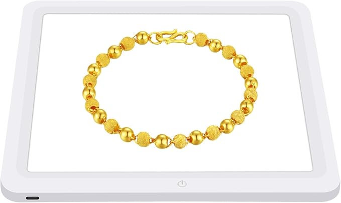 PULUZ Photo Studio LED Shadowless Light Panel 8" X 8" / 20 x 20 cm Photography Softbox Bottom Light with USB Power Cable for Food Jewelry Cosmetic Crafts Shooting