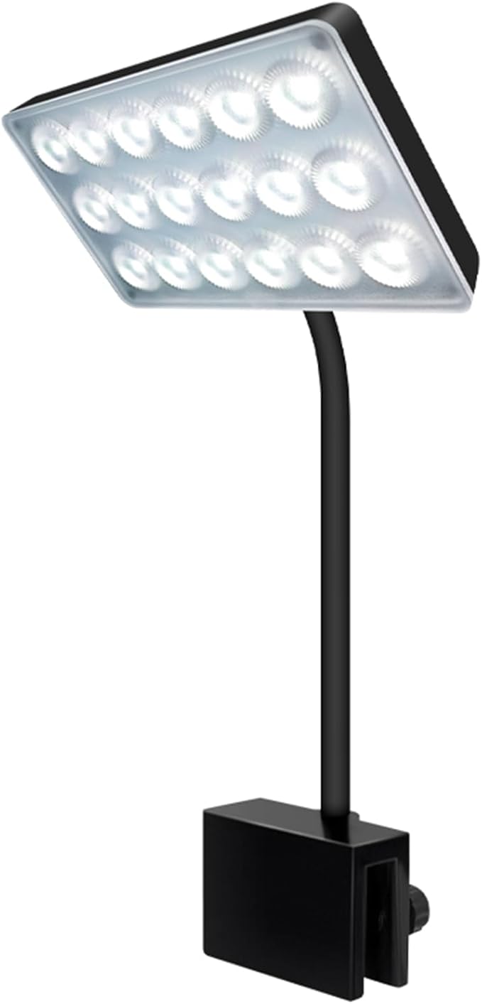 Full Spectrum 10W Enhanced Edition - LED Aquarium Light with Lens, Three Adjustable Modes (Suitable for 7-16 Inch Tanks)