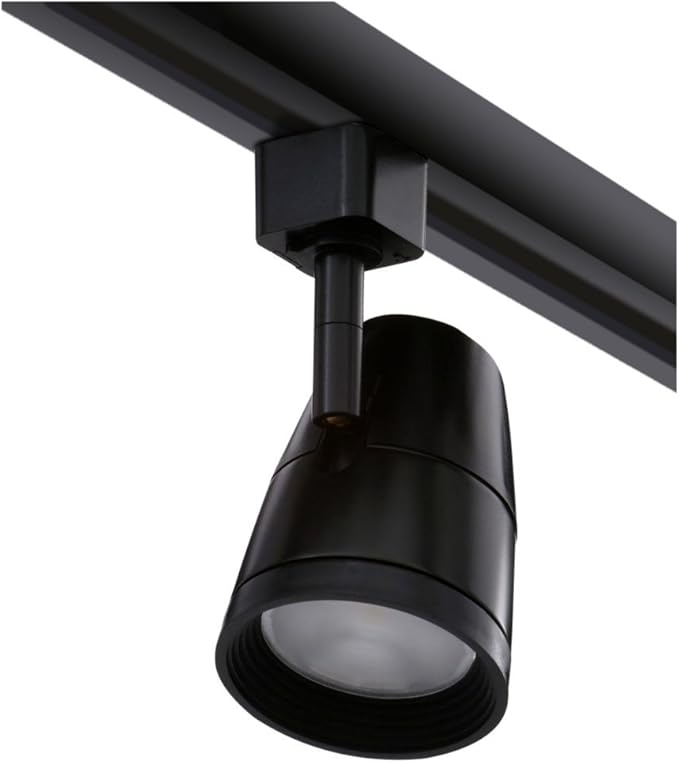 Juno Lighting 35K 80CRI PDIM UNF BL R600L G2 3500K 50W Equivalent Dimmable 9.5W LED Trac Head Optic, Adjustable Flood Gen 2, Black