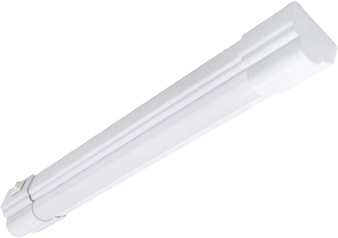 Maxxima 12 inch LED Under Cabinet Light - 600 Lumens Warm White 3000K, Undermount Lighting Fixture for Kitchen, Closet, and Bedroom, On/Off Switch, Plug in