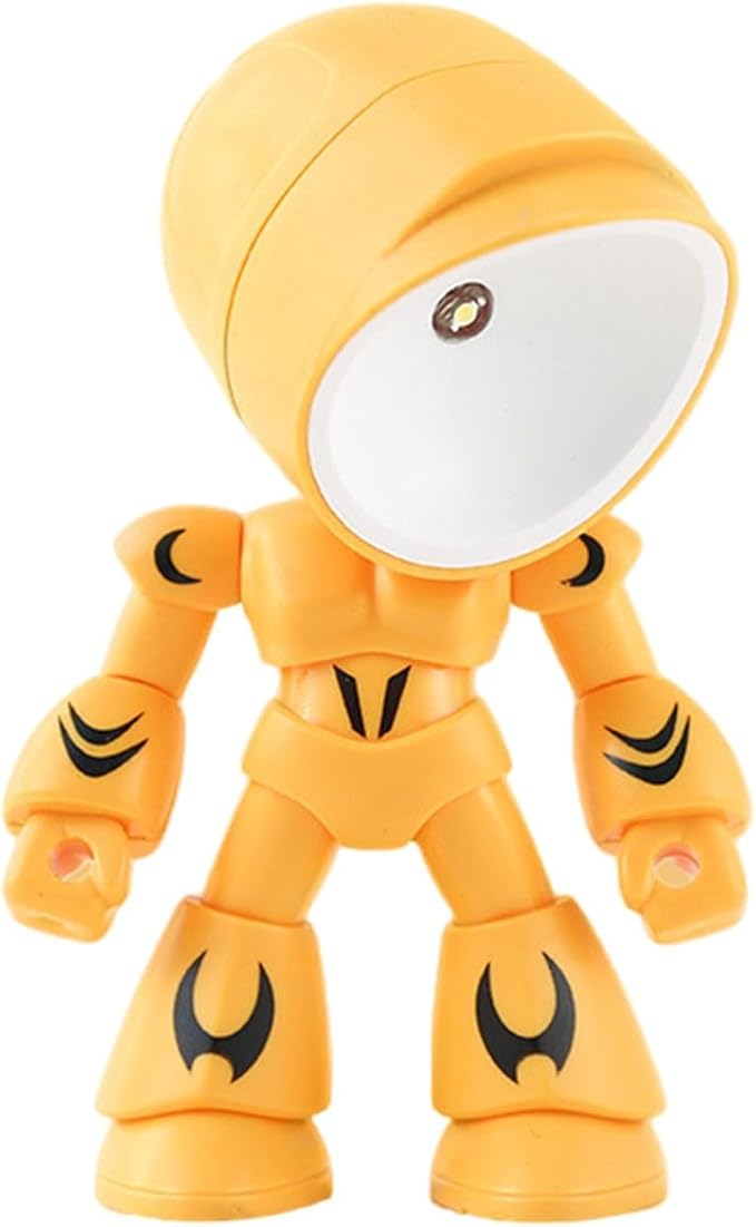 LED Mini Night Light,Adjustable Cute Cartoon Robot Companion Table Light,Bedside Reading Book Lamp for Bedroom,Office,Thanksgiving Gifts