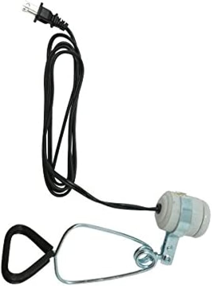 Woods 328 150-Watt Brooder Clamp Lamp With Porcelain Socket (6-Foot; 18/2 Gauge);White
