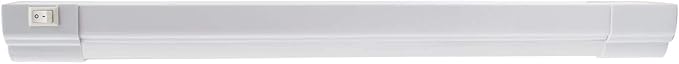 Maxxima 12 inch LED Under Cabinet Light - 600 Lumens Warm White 3000K, Undermount Lighting Fixture for Kitchen, Closet, and Bedroom, On/Off Switch, Plug in