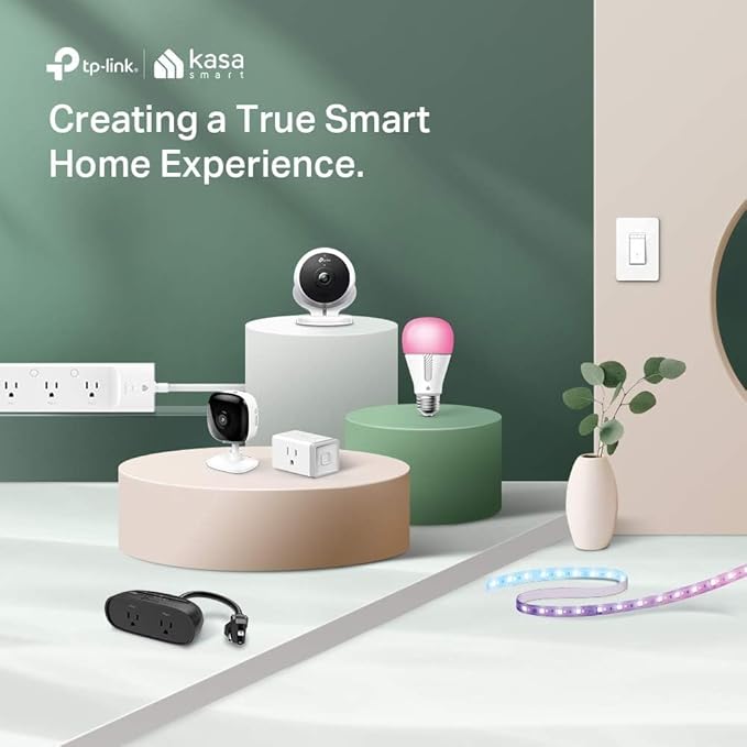 Kasa Smart Light Bulbs That Compatible with Alexa and Google Home,Dimmable Smart LED Bulb,A19,9W,800Lumens,Soft White(2700K),CRI≥90,WiFi 2.4Ghz only,No Hub Required,(KL110P4),(Pack of 48)