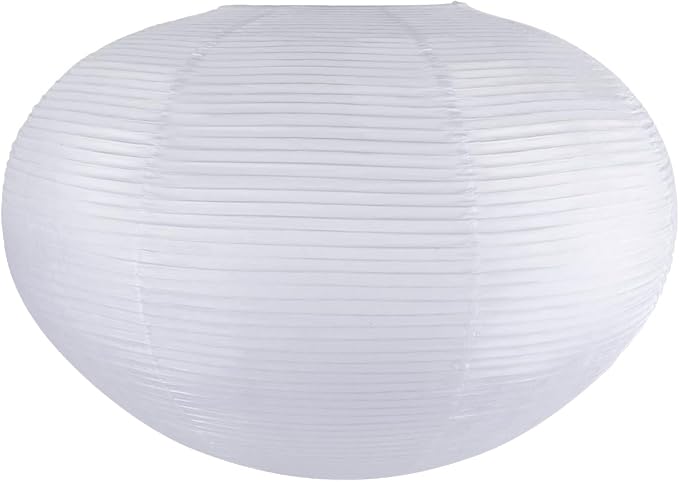 White Paper Lanterns, 20.87" Noguchi Paper Lantern Lamp shade, 1 Pack | Large Hanging, Chinese/Japanese Rice Paper Lantern Pendant Light, Handmade, for Home Decor Ceiling Lampshade