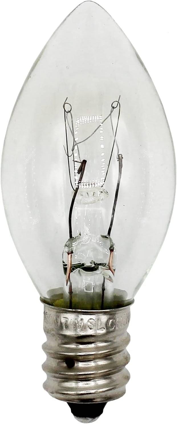 Plug in Night Light Module Includes 4 Watt Bulb, White Plastic, Great for Making Your Own DIY Decorative Night Lights, Pack of 4