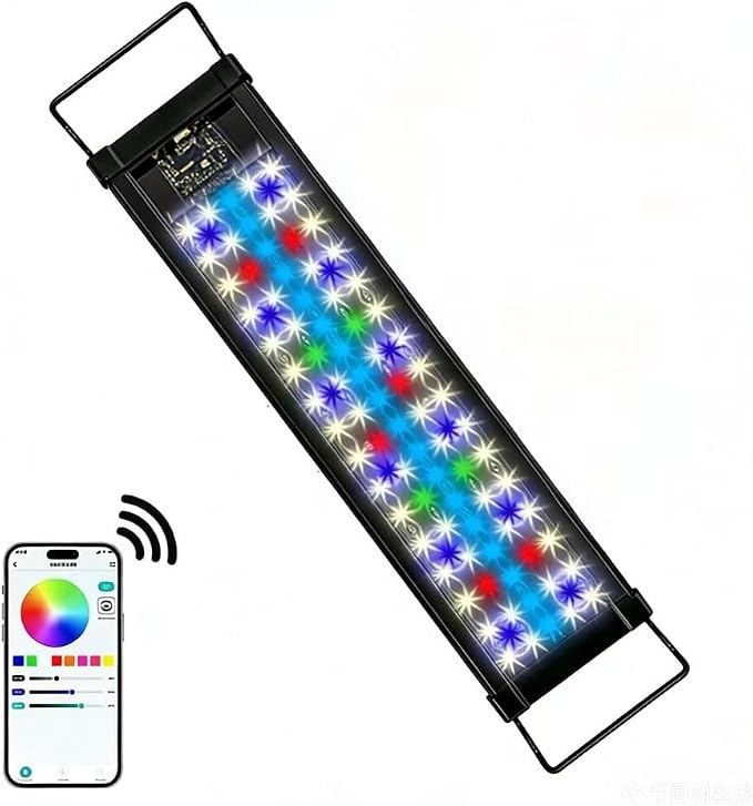 Smart LED Aquarium Light for Freshwater Tanks - App Control DIY Spectrum, Auto Timer & Sunrise Sunset Simulation (36-42 INCH)