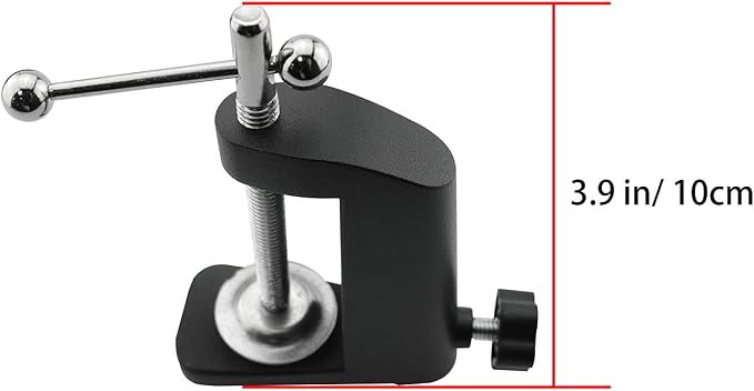 Black C-Clamp Cantilever Bracket Clamp Holder Desk Lamp Clip Fittings Base Hose DIY Swing Arm Lighting Accessory Metal Clamp