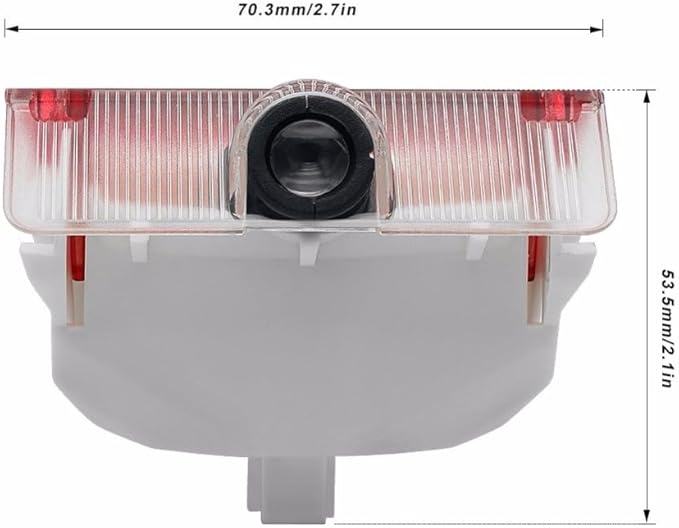 2 Pcs Non-Fading Car Projection LED Projector Laser Emblem Logo Puddle Door Lights for 2009-2015 GLK-Class GLK250 GLK300 GLK350 (Star+Lettering)