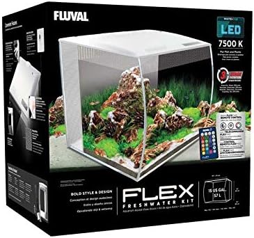 Flex Exo Terra Fluval LED Lamp Assembly for 15 Gallon Aquarium | Replacement LED 15 Gallon (57L), Supports Plant Growth & Enhances Fish Colors, Adjustable White + RGB LEDs, 7500K