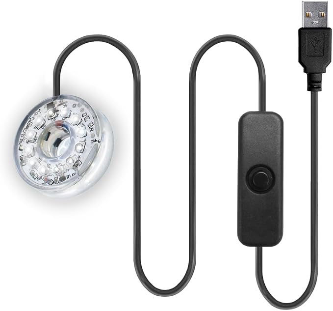 LED Aquarium Light, Colorful Submersible LED Light Waterproof USB Underwater Light for Aquarium Fish Tank