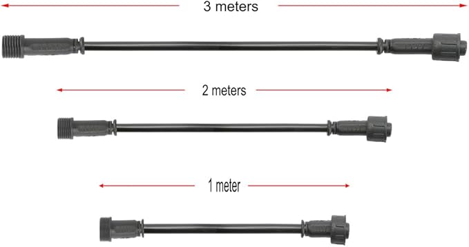 Pack of 5, FVTLED 3m 9.84ft 4Pin Extension Cable Wire with Male and Female Connectors at Both Ends Only for FVTLED RGB Multi-Color LED Deck Light