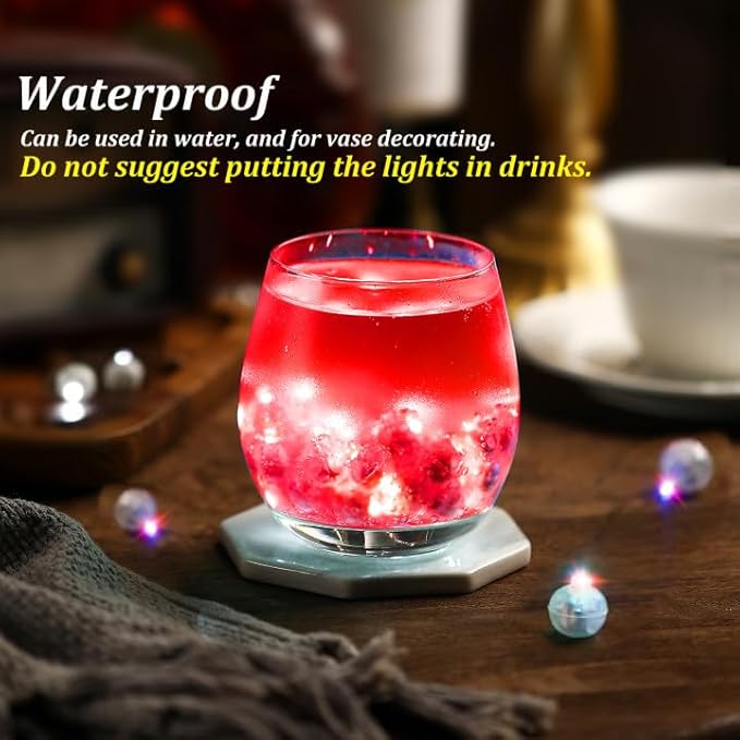 ZGWJ 100PCs Mini Led Lights, Led Balloons Light for Party Decorations Neon Party Lights for Paper Lantern Easter Eggs Birthday Party Wedding Halloween Christmas Decoration(Glow steadily Red)