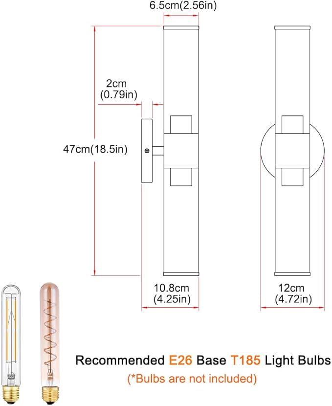 Black Wall Sconces Set of 2, Modern Sconces Wall Lighting, Bathroom Vanity Lights with Opal White Glass Shade, Vanity Sconce over Mirror, Wall Light Fixtures for Living Room Bedroom Hallway Stairs