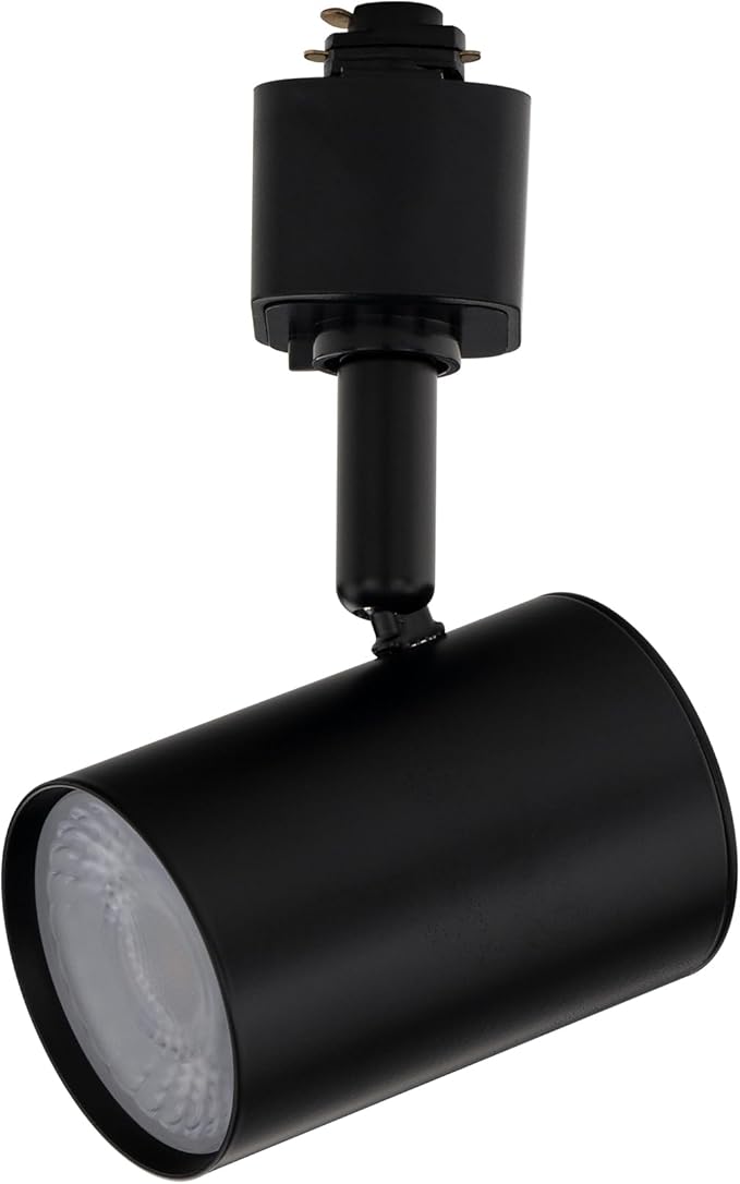 Amped Collection LED 10W Track Head 3000K Warm White Energy Efficient in Black for H Track, Standard 3-Wire Track System (Single Light)