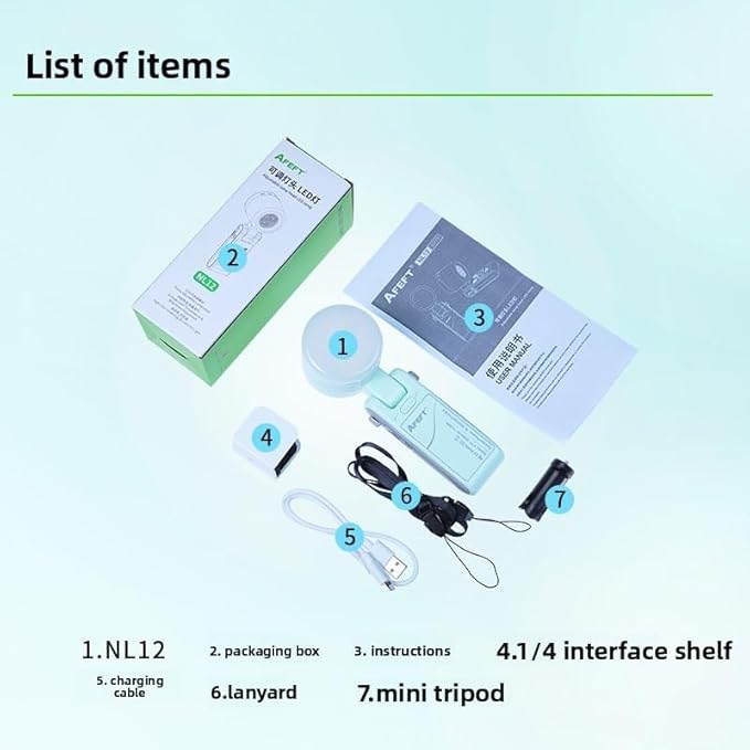 Portable LED Photography Light Adjustable Color Temperature & Brightness Handheld Fill Light Photography, Videography, and Live Streaming Lighting