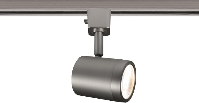 WAC Lighting Charge 8010 LED Adjustable Track Head 5-CCT Selectable 9W 865 Lumens Fully Dimmable in Brushed Nickel for H-Style 3 Wire Track