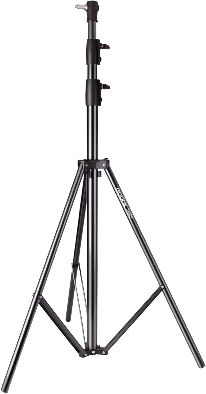 Godox Aluminum Photography Light Tripod Stand for Studio Photographic Lighting, Softboxes, Umbrellas, Backgrounds - 240CM, 94 Inches