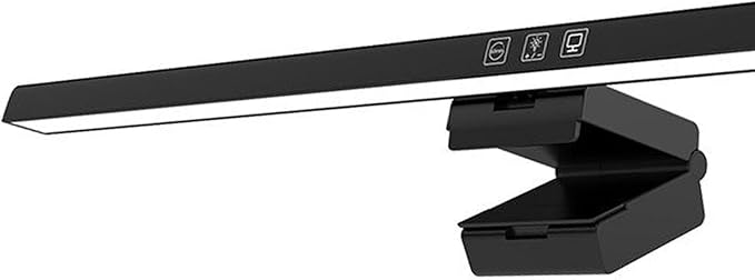 GLOGLOW Screen Monitor Light Bar, ABS Touch Control, Stepless Dimming LED Desk Lamp for Home Office and College Use (Black)