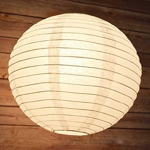 12Pcs 8 Inch White Paper Lanterns Decorative Chinese, Japanese Hanging Round Paper Lanterns Lamp for Birthday, Wedding, Christmas, Bridal, Home Decor, Party Decoration