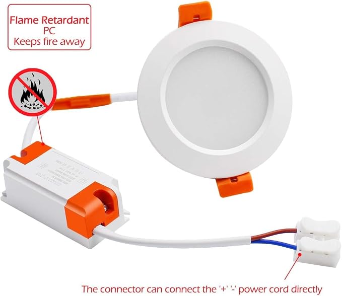 2 Inch LED Recessed Lighting, Dimmable LED Downlight 3W (35W Halogen Equivalent), LED Recessed Lights with LED Driver, CRI80, 3000K Warm White Ceiling Light, 16 Pack