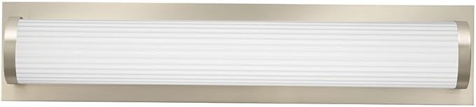 Lithonia Lighting FMVTRL 24IN MVOLT 30K 90CRI BN M4 LED Traditional Round Vanity Light, 3000k, 18 watts, 2-Foot, Brushed Nickel