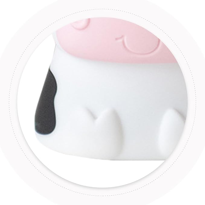 DOITOOL Cow Night Light Silicone Baby Night Lamp Cartoon Nursery Light Tabletop Bedside Lamp for Kids Room Decor Nursery Birthday Gift