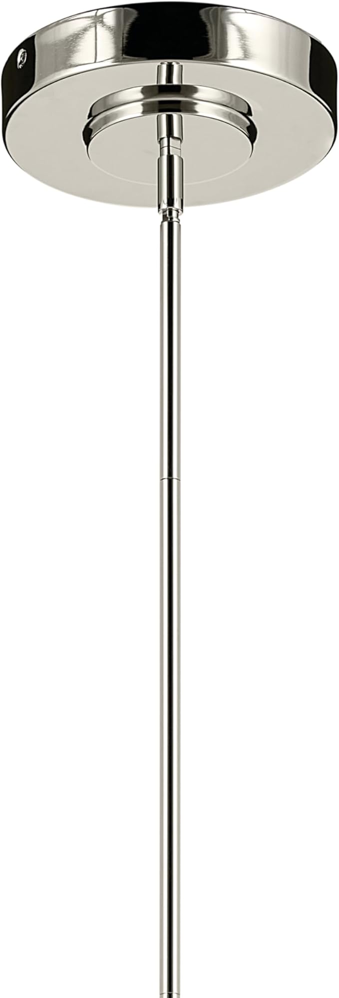 Kichler Riven LED 12-Light Chandelier with Clear Fluted Glass in Polished Nickel, Sloped Ceiling Compatible, for Kitchen or Dining Room (17" x 33"), 52752PNLED