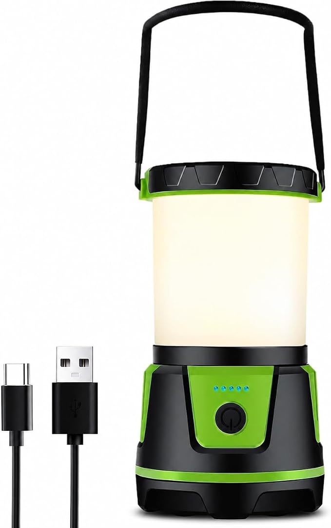 Rechargeable Emergency Lantern, 3000 Lumens Camping Light | with 7500mAh Power Bank, 5 Modes, IP54 Weather Resistant Light for Power Outages, Camping & Storm Prep