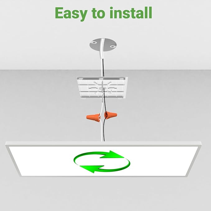 zemty LED Flat Panel Light with Remote 31.4x9.8 Inch, 36W 3800LM 3000K-6000K Adjustable Color Temperature, Dimmable Flush Mount Ceiling Light Fixture for Kitchen Bedroom Garage