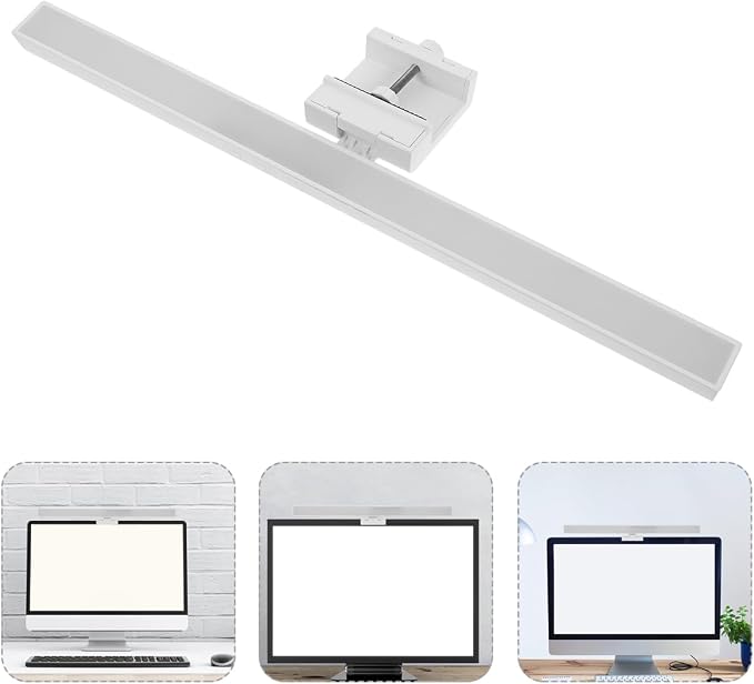 COHEALI LED Monitor Light Bar, Computer Screen Lamp for Eye Care | Dimmable Desk Light with Timer, Adjustable Brightness and Color Temperature for Office, Reading, Gaming and Home Workspaces