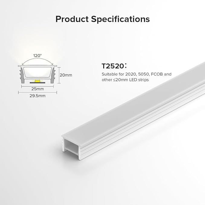 BTF-LIGHTING Silicone LED Channel System 49.2Ft Flexible Milky White Cover DIY Spotless Tube for ≤20mm Width LED Strip,Neon Rope Light Channel Diffuser, for Kitchen Cabinet, Room, Patio(No LED Strip)