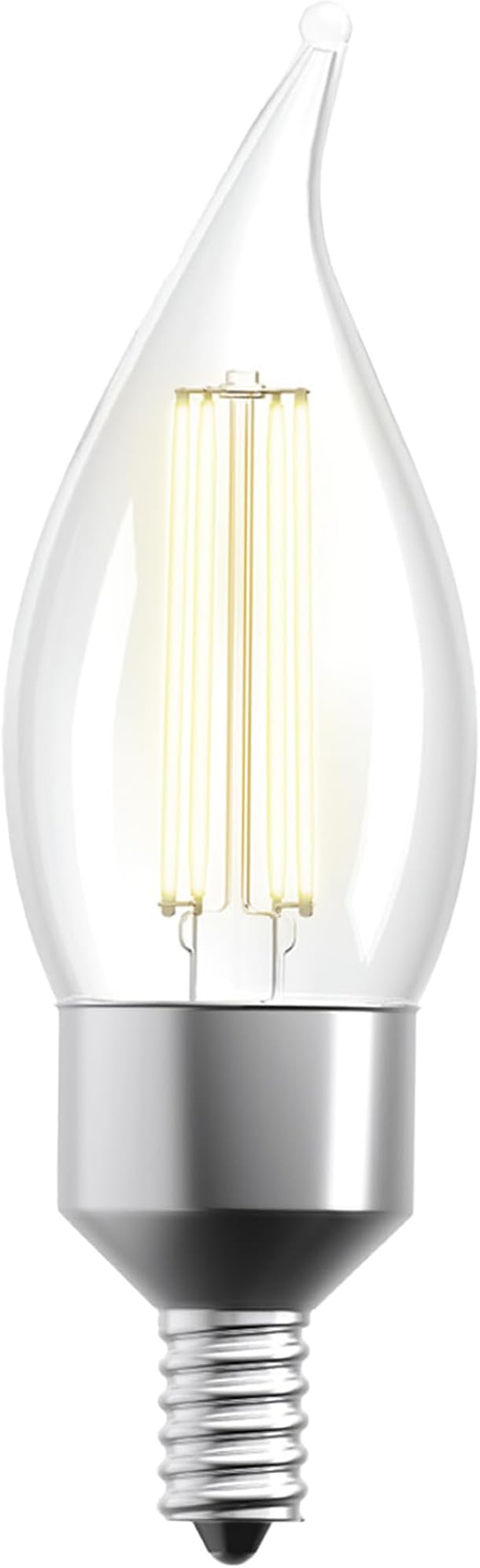 Feit Electric Smart CA10 Flame Tip LED Chandelier Light Bulb, 40W Eq