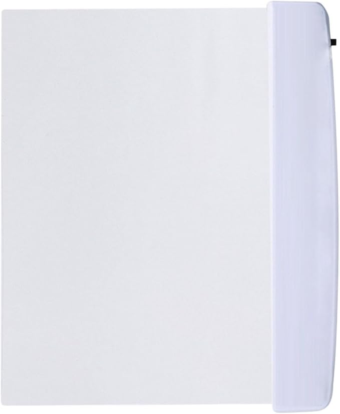 Flat Book Lights for Reading at Night in Bed Clear LED Book Page Light Bookmark Light for Reading Illuminator Panel Plate Lamp Board Wireless (White)