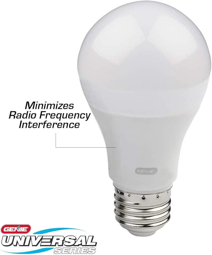 Genie Garage Door Opener LED Light Bulb Model GLEDB2-R, White - 4000K, Radio Frequency Friendly