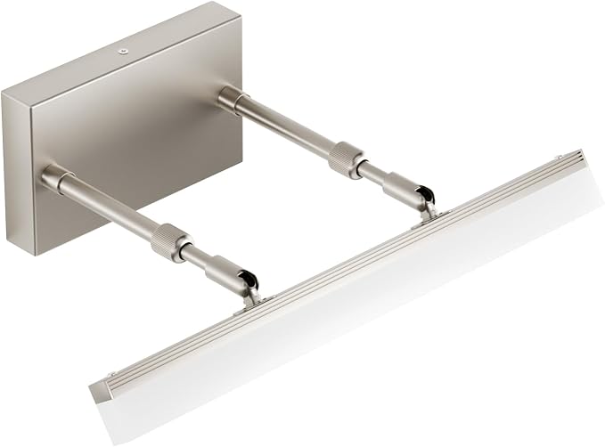 Aipsun Brushed Nickel Vanity Light 16 inch Modern Wall Sconces Adjustable LED Bathroom Light Fixtures Over Mirror Rotatable Vanity Lighting 5500K