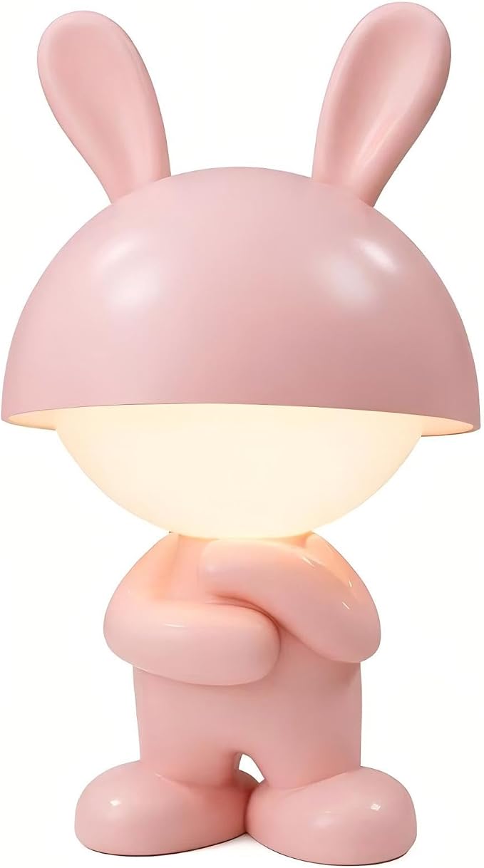 Night Lights for Kids,Rechargeable TableLight,Touch Bedside Lamps,Cordless Dimmable Warm White Light,Baby Nursery,Breastfeeding,Sleep Aid,Cute Bunny Pink Gifts for Newborn Toddler Boy Girl