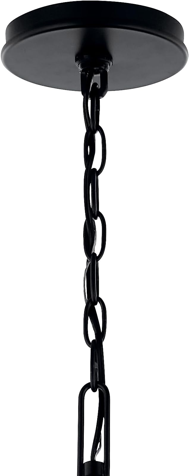 Kichler Malene 8-Light Chandelier, Updated Traditional Light in Black, Sloped Ceiling Compatible, for Foyer, Dining Room or Living Room (25" x 52"), 52697BK