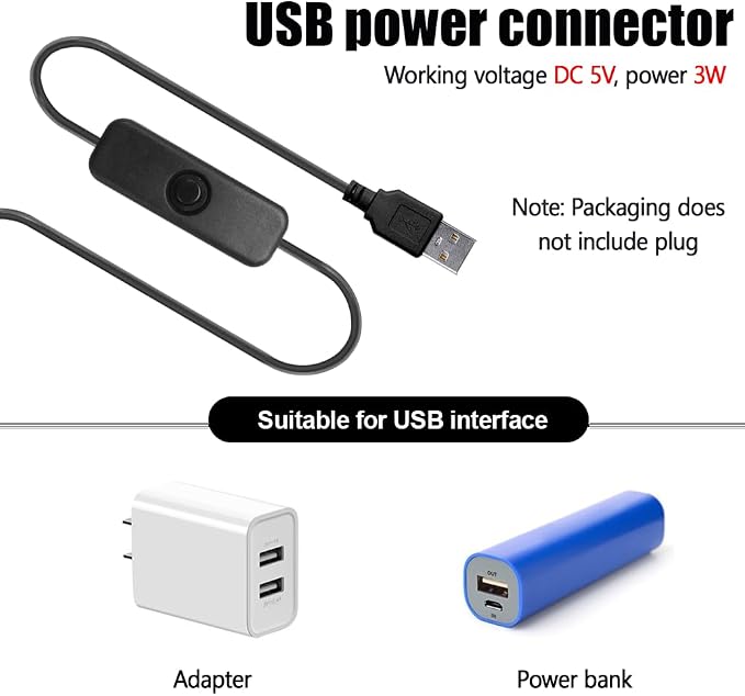 LED Aquarium Light, Colorful Submersible LED Light Waterproof USB Underwater Light for Aquarium Fish Tank