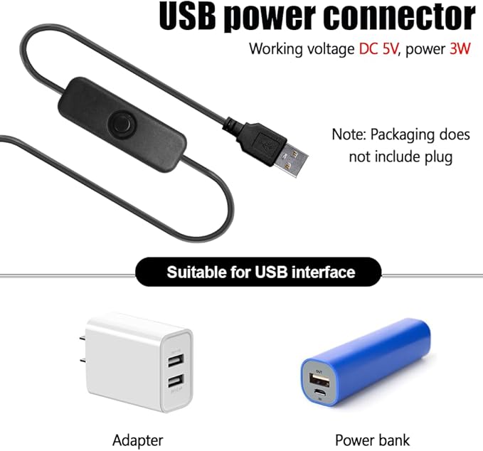 LED Aquarium Light, Colorful Submersible LED Light Waterproof USB Underwater Light for Aquarium Fish Tank
