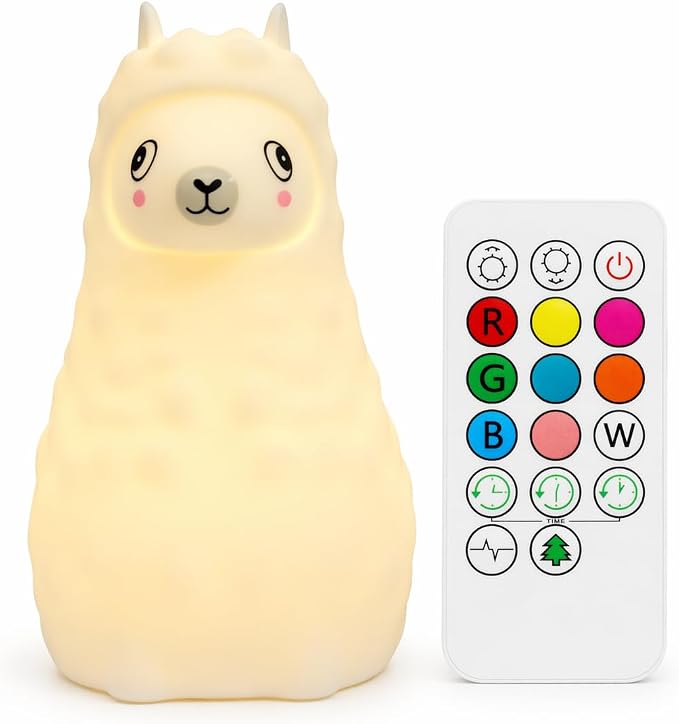 Baby Nursery Night Light ,Portable LED Night Lamp for Breastfeeding | New Born Baby Essentials Must Haves, BPA Free Silicone Night Lamp, Dimmable Nightlight, Rechargeable Light for Kids Adult