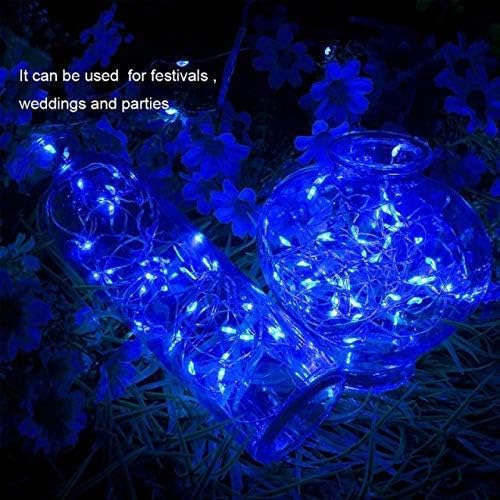 16 Packs Fairy Lights Battery Operated(Batteries Included) 10.2FT 30LEDs Waterproof Copper Wire Firefly Light, Mini Starry String Lights for DIY Craft Wedding Party Christmas Decor (Blue Fairy Light)