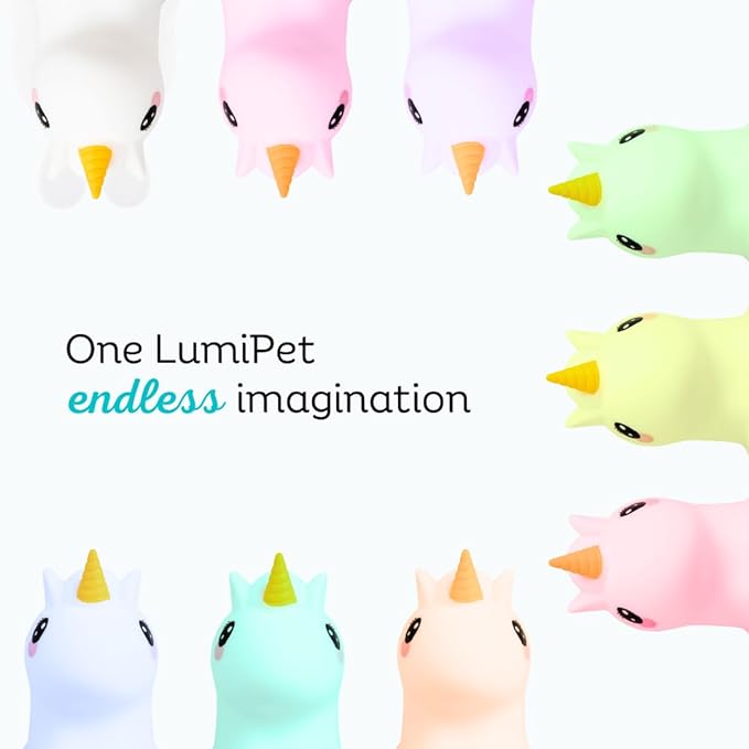 Lumipets, Night Light Kids, Kids Lamp, Kids Night Light, Baby Nightlight, Toddler Nightlight, Cute Unicorn Night Light for Girls, Kids Room, Rechargeable Battery