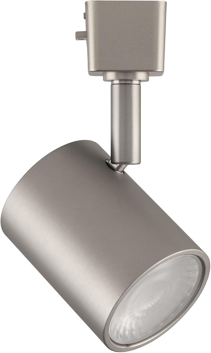 WAC Lighting Charge 8010 LED Adjustable Track Head 5-CCT Selectable 9W 865 Lumens Fully Dimmable in Brushed Nickel for H-Style 3 Wire Track (Pack of 6)