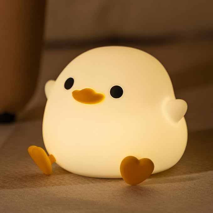 Night Light for Kids, Cute Soft Silicone Dodo Duck Lamp, Dimmable Nursery Portable Duck Kawaii Lamps, Bedside Lamp for Baby Toddler Adult(Dodo Duck)