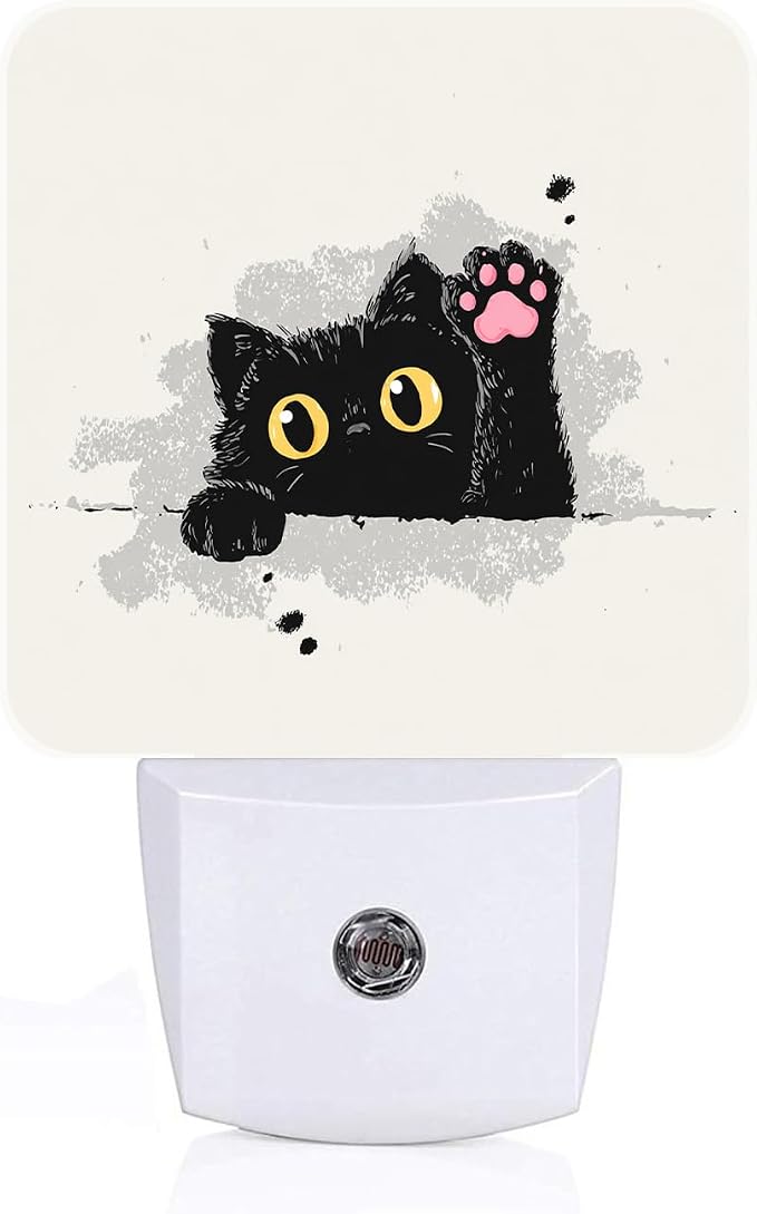 Funny Paw Night Light,Plug-in Nightlights Auto Sensor Night Lamp Dusk-to-Dawn Lamp Home Decor for Nursery Children Girls Boys